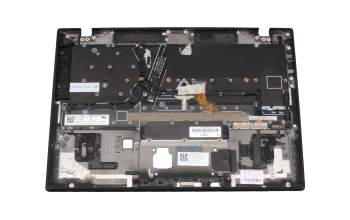 Keyboard incl. topcase DE (german) black/black with backlight and mouse-stick original suitable for Lenovo ThinkPad X1 Nano Gen 2 (21E8/21E9)