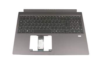 Keyboard incl. topcase DE (german) black/black with backlight original suitable for Acer Aspire 7 (A715-74G)