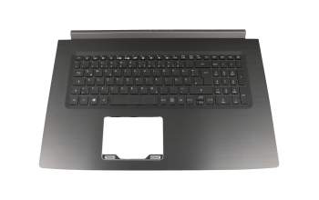 Keyboard incl. topcase DE (german) black/black with backlight original suitable for Acer Aspire 7 (A717-72G)