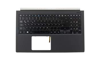 Keyboard incl. topcase DE (german) black/black with backlight original suitable for Acer Aspire V 15 Nitro (VN7-591G)