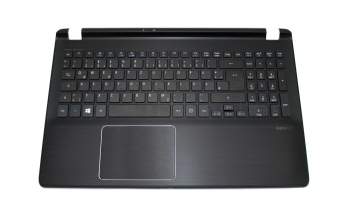Keyboard incl. topcase DE (german) black/black with backlight original suitable for Acer Aspire V5-572G