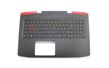 Keyboard incl. topcase DE (german) black/black with backlight original suitable for Acer Aspire VX 15 (VX5-591G)