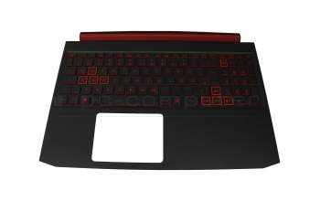 Keyboard incl. topcase DE (german) black/black with backlight original suitable for Acer Nitro 5 (AN515-54)