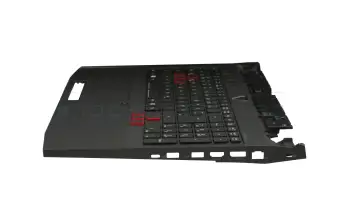 Keyboard incl. topcase DE (german) black/black with backlight original suitable for Acer Predator 15 (G9-591)