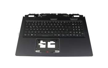 Keyboard incl. topcase DE (german) black/black with backlight original suitable for Acer Predator Helios 300 (PH317-56)