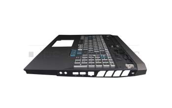 Keyboard incl. topcase DE (german) black/black with backlight original suitable for Acer Predator Helios 500 (PH517-52)