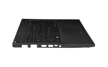 Keyboard incl. topcase DE (german) black/black with backlight original suitable for Acer TravelMate P2 (P2410-G2-M)
