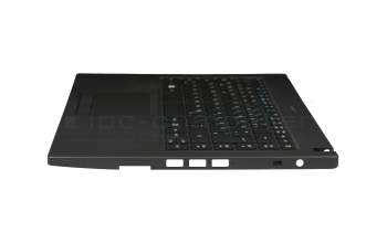 Keyboard incl. topcase DE (german) black/black with backlight original suitable for Acer TravelMate P2 (P2410-G2-M)