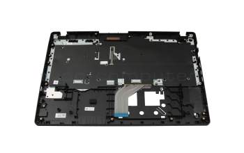 Keyboard incl. topcase DE (german) black/black with backlight original suitable for Acer TravelMate P2 (TMP215-53)