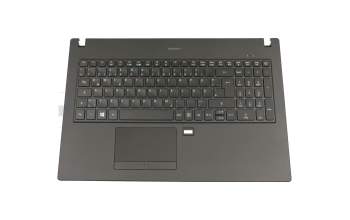 Keyboard incl. topcase DE (german) black/black with backlight original suitable for Acer TravelMate P4 (P459-M)