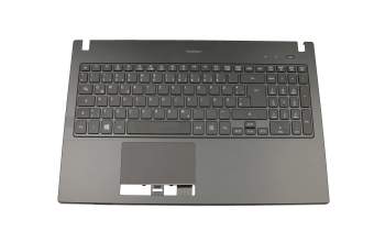 Keyboard incl. topcase DE (german) black/black with backlight original suitable for Acer TravelMate P6 (P658-G2-MG)