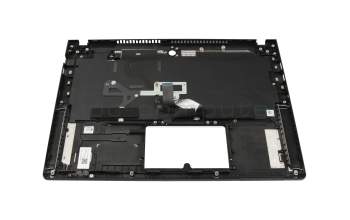 Keyboard incl. topcase DE (german) black/black with backlight original suitable for Acer TravelMate P6 (TMP614-51-G2)