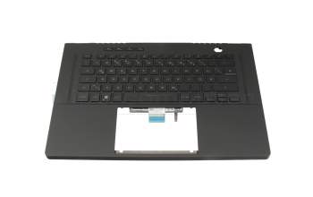 Keyboard incl. topcase DE (german) black/black with backlight original suitable for Asus GU603ZM