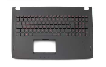 Keyboard incl. topcase DE (german) black/black with backlight original suitable for Asus ROG Strix GL502VM