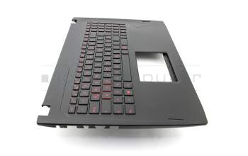 Keyboard incl. topcase DE (german) black/black with backlight original suitable for Asus ROG Strix GL502VM