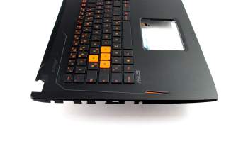 Keyboard incl. topcase DE (german) black/black with backlight original suitable for Asus ROG Strix GL702VM