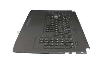 Keyboard incl. topcase DE (german) black/black with backlight original suitable for Asus ROG Strix Hero GL503VS