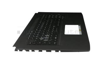 Keyboard incl. topcase DE (german) black/black with backlight original suitable for Asus ROG Strix SCAR GL703GE