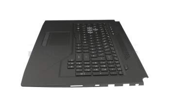 Keyboard incl. topcase DE (german) black/black with backlight original suitable for Asus ROG Strix SCAR GL703GS