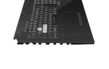 Keyboard incl. topcase DE (german) black/black with backlight original suitable for Asus ROG Strix SCAR II GL704GW
