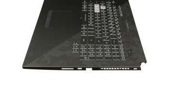 Keyboard incl. topcase DE (german) black/black with backlight original suitable for Asus ROG Strix SCAR II GL704GW