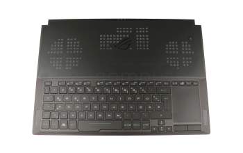 Keyboard incl. topcase DE (german) black/black with backlight original suitable for Asus ROG Zephyrus GX501GI