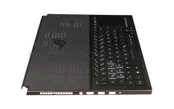 Keyboard incl. topcase DE (german) black/black with backlight original suitable for Asus ROG Zephyrus GX501VI