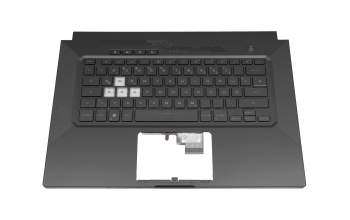 Keyboard incl. topcase DE (german) black/black with backlight original suitable for Asus TUF Gaming Dash F15 FX516PC