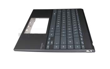 Keyboard incl. topcase DE (german) black/black with backlight original suitable for Asus UX425IA