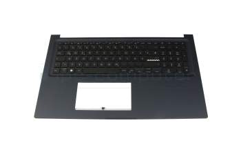 Keyboard incl. topcase DE (german) black/black with backlight original suitable for Asus VivoBook 17 X1704VA