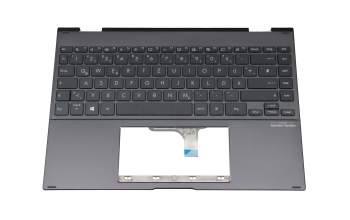 Keyboard incl. topcase DE (german) black/black with backlight original suitable for Asus ZenBook Flip 13 UX363EA