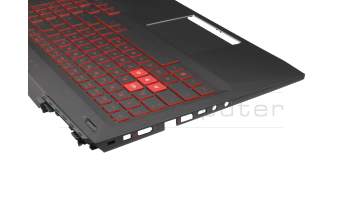 Keyboard incl. topcase DE (german) black/black with backlight original suitable for HP Omen 15-ce000
