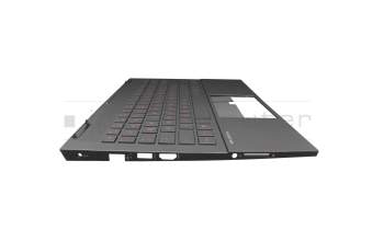 Keyboard incl. topcase DE (german) black/black with backlight original suitable for HP Omen 15-ek0000
