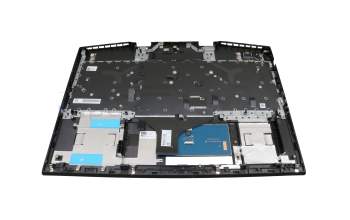 Keyboard incl. topcase DE (german) black/black with backlight original suitable for HP Omen 17-cb0000