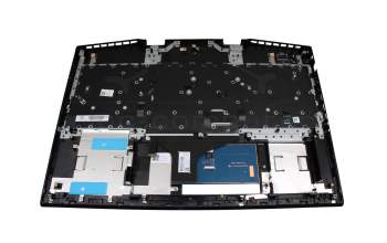 Keyboard incl. topcase DE (german) black/black with backlight original suitable for HP Omen 17-cb0000