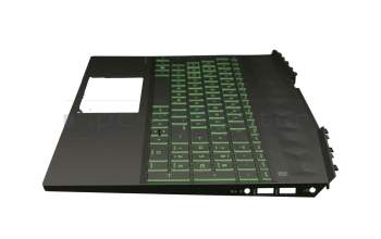 Keyboard incl. topcase DE (german) black/black with backlight original suitable for HP Pavilion Gaming 15-dk2000
