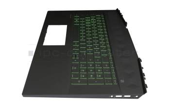 Keyboard incl. topcase DE (german) black/black with backlight original suitable for HP Pavilion Gaming 17-cd0000