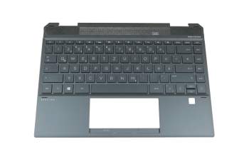 Keyboard incl. topcase DE (german) black/black with backlight original suitable for HP Spectre x360 13-ap0000