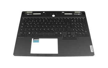 Keyboard incl. topcase DE (german) black/black with backlight original suitable for Lenovo Legion 7i 16IRX9 Gen 9 (83FD)