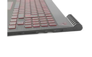 Keyboard incl. topcase DE (german) black/black with backlight original suitable for Lenovo Legion Y520-15IKBA (80WY)