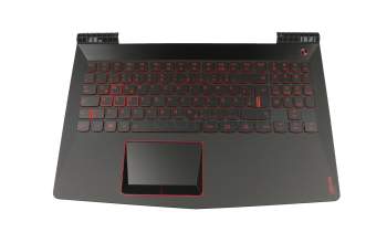 Keyboard incl. topcase DE (german) black/black with backlight original suitable for Lenovo Legion Y520-15IKBN (80YY)