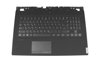 Keyboard incl. topcase DE (german) black/black with backlight original suitable for Lenovo Legion Y540-17IRH (81Q4)