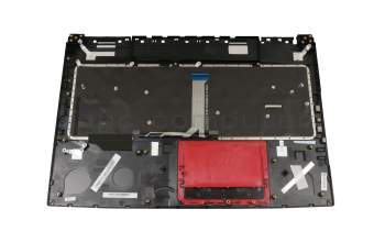 Keyboard incl. topcase DE (german) black/black with backlight original suitable for MSI GE75 Raider 8SE/8SF/8SG (MS-17E2)