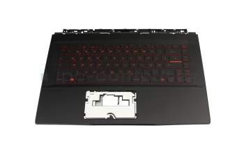 Keyboard incl. topcase DE (german) black/black with backlight original suitable for MSI GF65 Thin 10SE/10SER (MS-16W1)