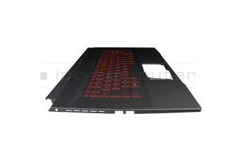 Keyboard incl. topcase DE (german) black/black with backlight original suitable for MSI GF76 11UDK/11UC (MS-17L2)
