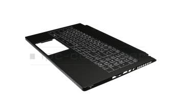 Keyboard incl. topcase DE (german) black/black with backlight original suitable for MSI GS63 Stealth 8RC/8RD (MS-16K6)