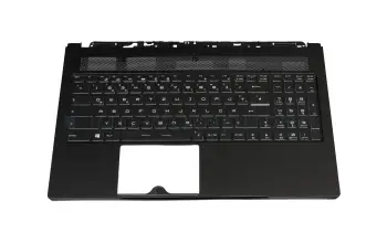 Keyboard incl. topcase DE (german) black/black with backlight original suitable for MSI GS63VR 7RG Stealth Pro (MS-16K3)