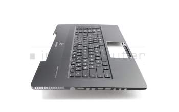 Keyboard incl. topcase DE (german) black/black with backlight original suitable for MSI GS70 Stealth 2QC (MS-1774)