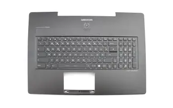 Keyboard incl. topcase DE (german) black/black with backlight original suitable for MSI GS72 Stealth Pro 6QE (MS-1775)