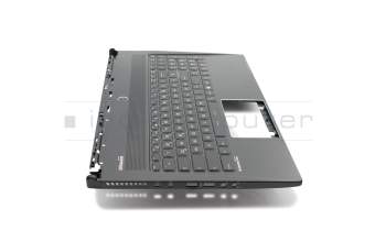Keyboard incl. topcase DE (german) black/black with backlight original suitable for MSI WS60 6QJ/6QI/6QH/7RJ (MS-16H8)